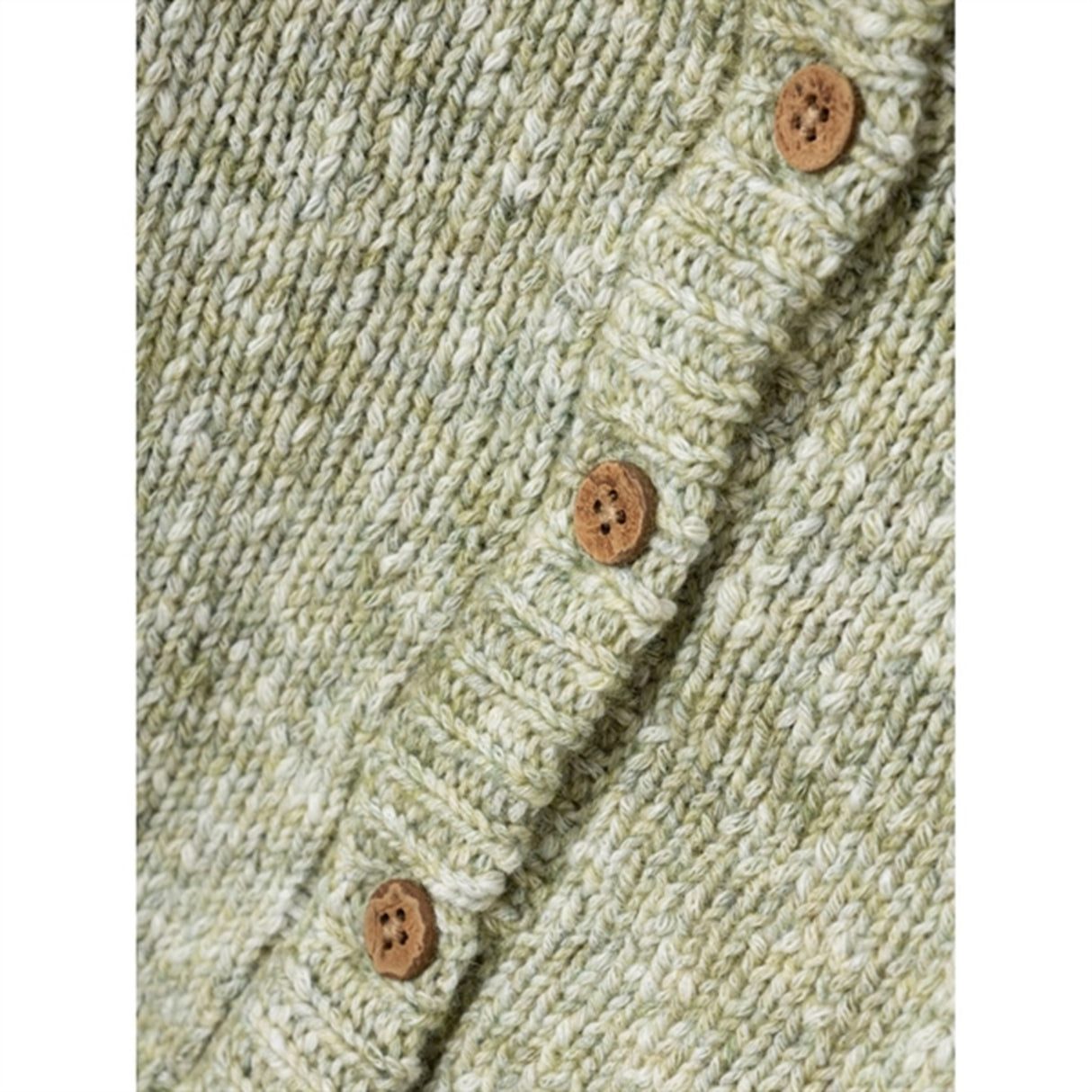 Lil'Atelier Loden Green / Melange Solvej Knit Cardigan 4