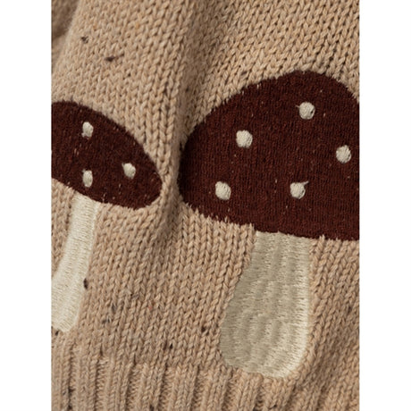 Lil'Atelier Warm Sand Melange Galto Knit Cardigan 2