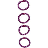 Name it Grape Juice Glitter Rise Hair Elastics 4-pack