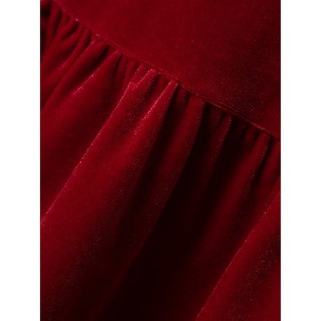 Name it Jester Red Revel Velour Dress 2