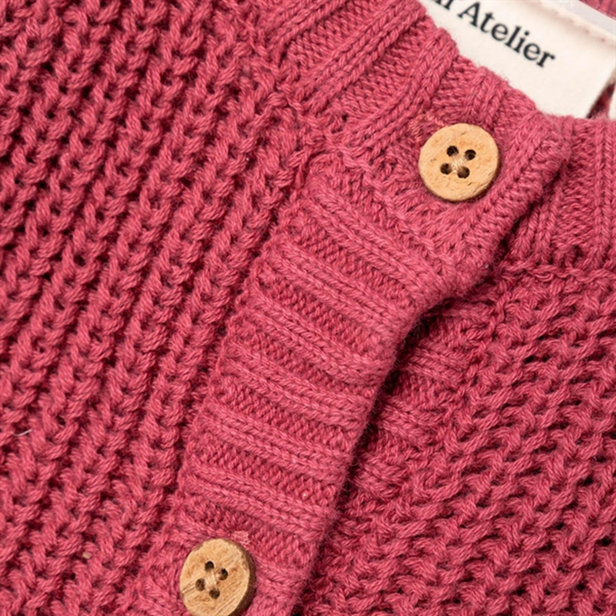 Lil'Atelier Dry Rose Emlen Knit Cardigan 3