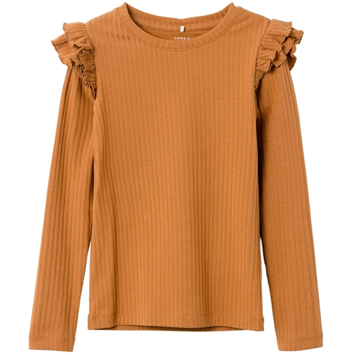 Name it Bone Brown Ralurid Slim Blouse