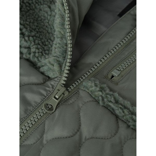 Name it Agave Green Member Quilted Jacket 2