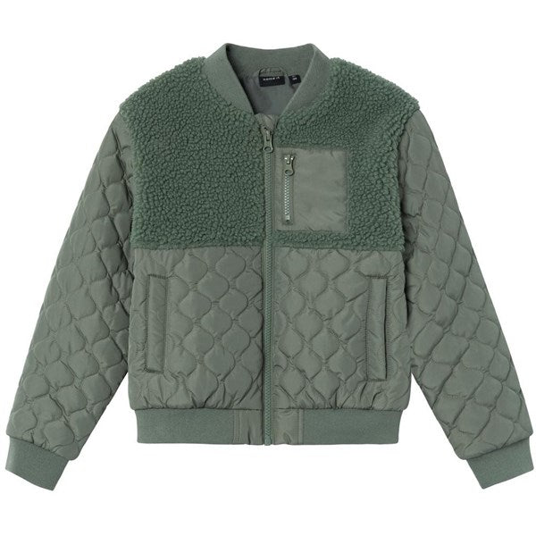 Name it Agave Green Member Quilted Jacket