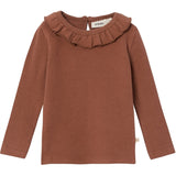 Lil'Atelier Carob Brown Thora Slim Blouse