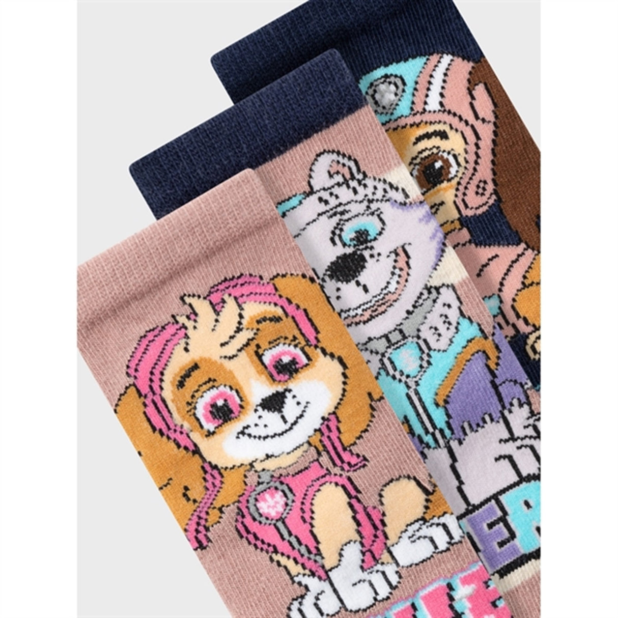 Name it Deauville Mauve Stripe Jusa Paw Patrol Socks 3-pack 2