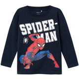 Name it Dark Sapphire Naza Spiderman Blouse Noos