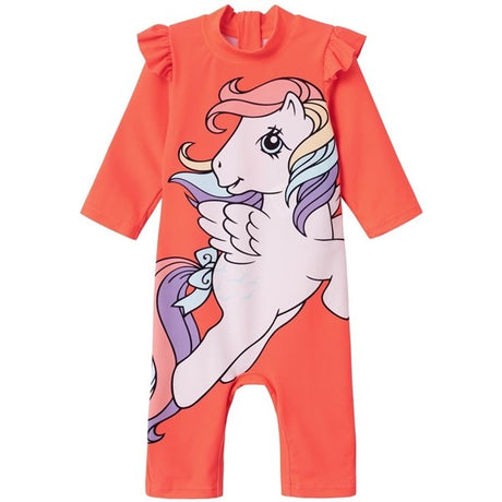 Name it Fiery Coral Masa My Little Pony 3/4 UV Swim Bodysuit