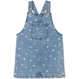 Name it Medium Blue Denim Hearts Rosa Denim Dress