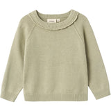 Lil'Atelier Moss Gray Fie Knit Blouse