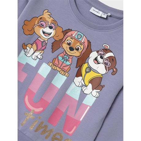 Name it Heirloom Lilac Fula Paw Patrol Sweatshirt 2