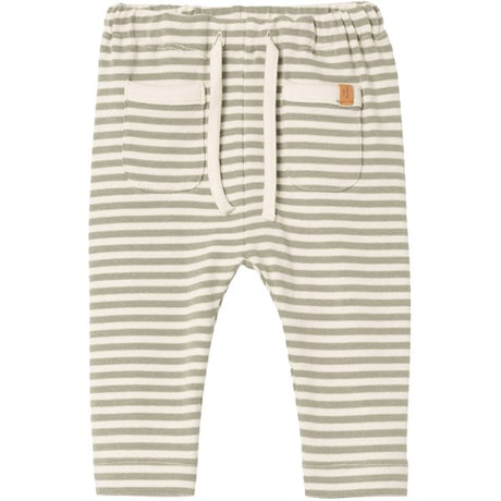 Lil'Atelier Moss Gray Geo Fon Pants