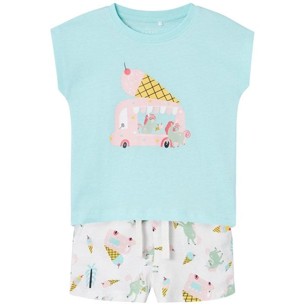 Name it Blue Tint Unicorns And Icecreams Vigea T-Shirt Set