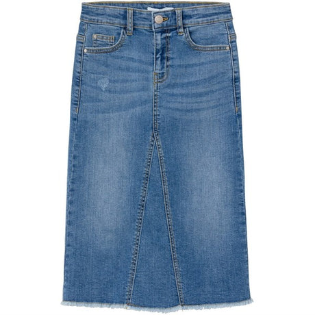 Name it Medium Blue Denim Kylie Wide Long Denim Skirt