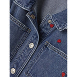 Name it Medium Blue Denim Hearts Kathy Denim Cowboy Jacket 3