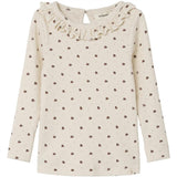 Lil'Atelier Whitecap Gray Ladybug Gago Slim Blouse