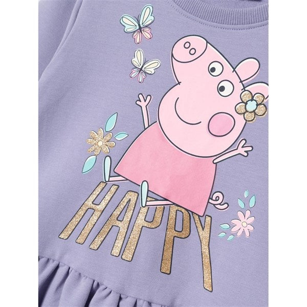 Name it Heirloom Lilac Fydiri Peppa Pig Sweat Dress 2