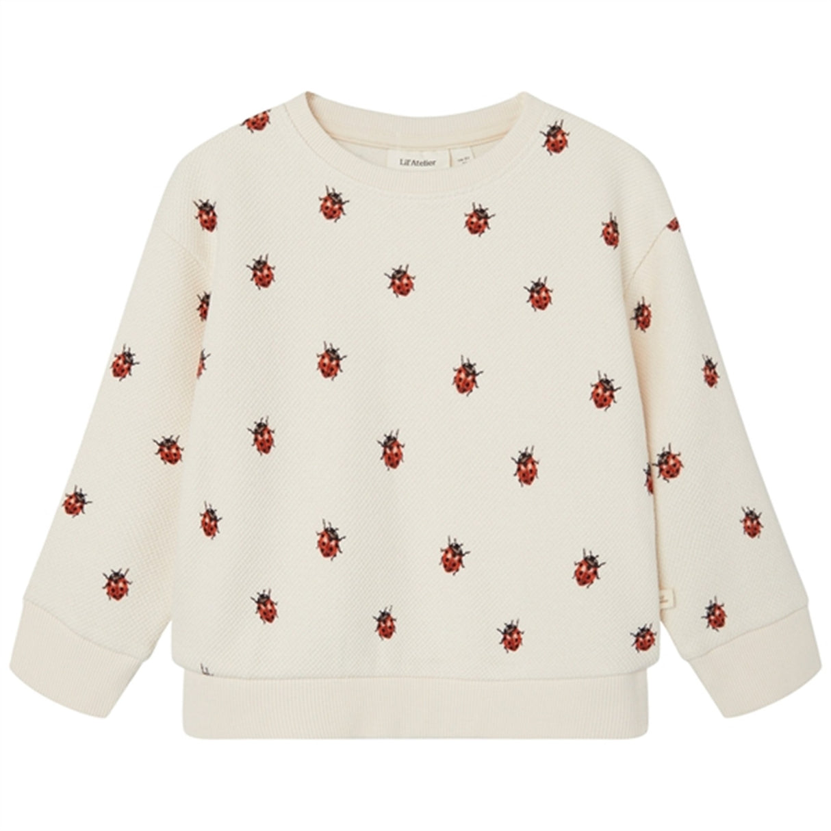 Lil'Atelier Whitecap Gray Ladybugs Ronja Sweatshirt