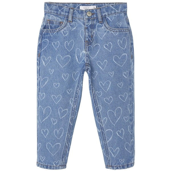 Name it Dark Blue Denim Hearts Bella Shaped Jeans