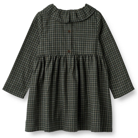 Wheat Black Coal Check Dress Violetta 2