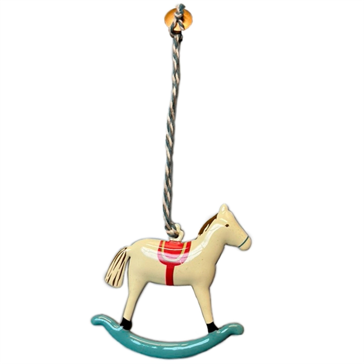 Maileg Christmas Ornament Rocking Horse Blue