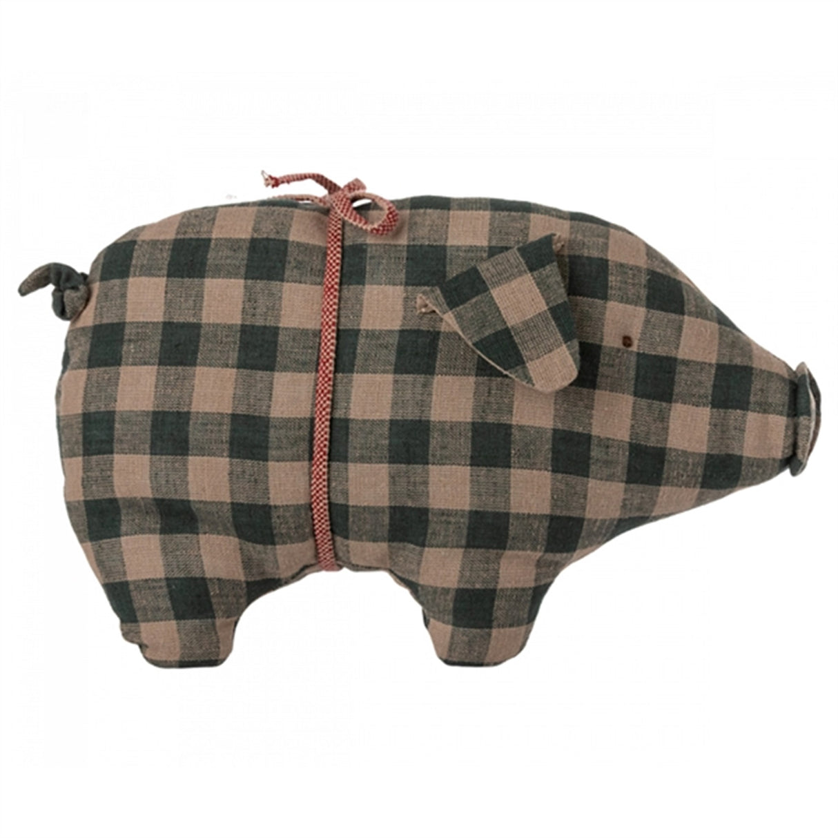 Maileg Pig, Small - Green Check