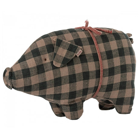 Maileg Pig, Small - Green Check 2