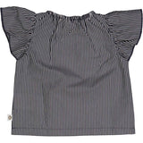 Müsli Balsam Cream/Night Blue Poplin Stripe Frill Top 2