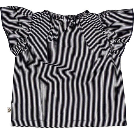 Müsli Balsam Cream/Night Blue Poplin Stripe Frill Top 2