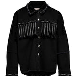 Kids ONLY Black Frill Shirt Woxer