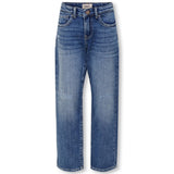 Kids ONLY Medium Blue Denim Megan Wide Denim Jeans Noos