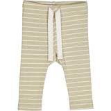 Müsli Desert Green/ Balsam Cream Stripe Rib Pants