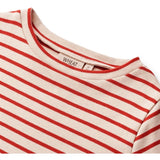 Wheat Red Stripe Jersey Dress Anna 3