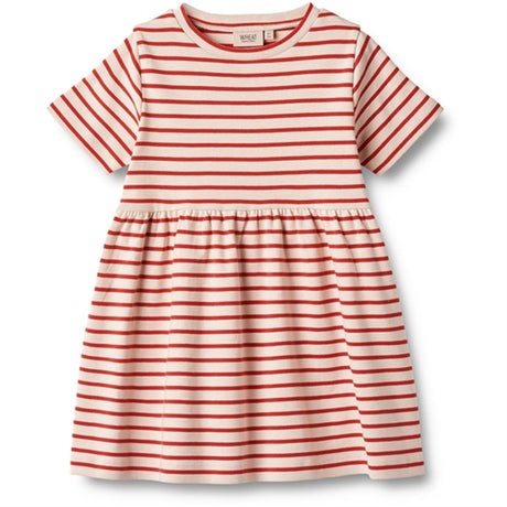 Wheat Red Stripe Jersey Dress Anna