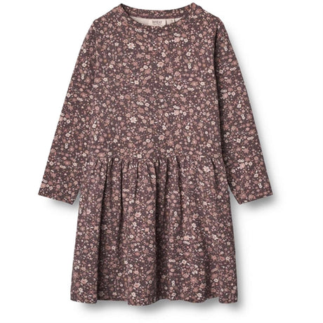 Wheat Soft Eggplant Meadow Bessie Jersey Dress