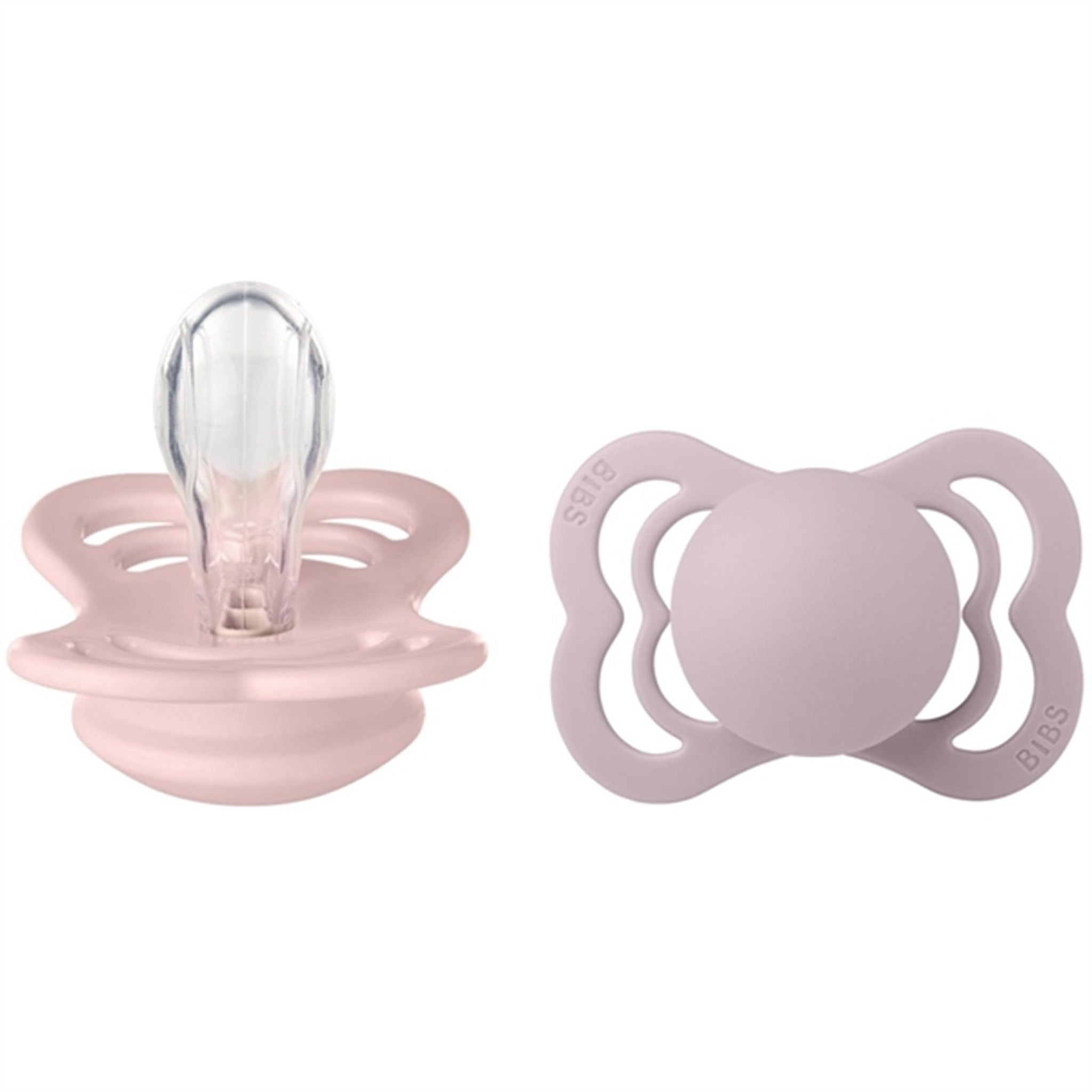 Bibs Supreme Silicone Pacifier 2-pack Blossom/Dusky Lilac