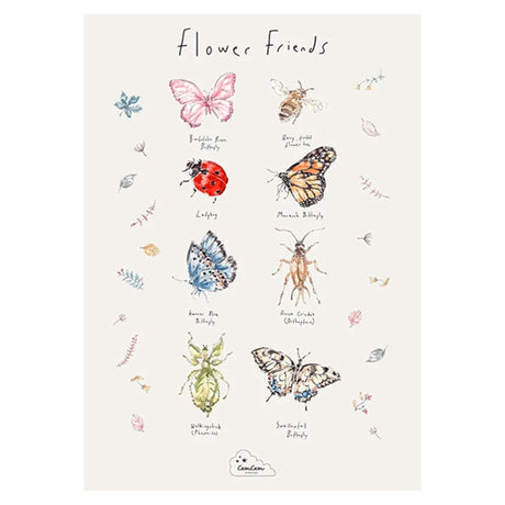 Cam Cam Copenhagen Flower Friends Poster