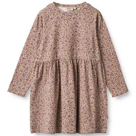 Wheat Grey Rose Flowers Sessa Jersey Dress