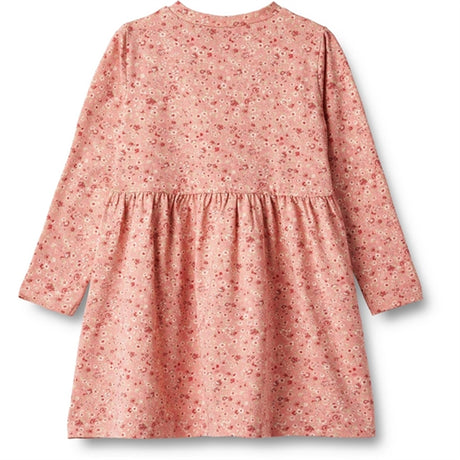 Wheat Rosette Flowers Jersey Dress Sessa 2