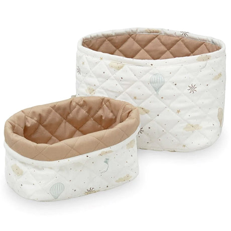 Cam Cam Copenhagen Quilted Storage Basket 2 Pack Dreamland/Camel