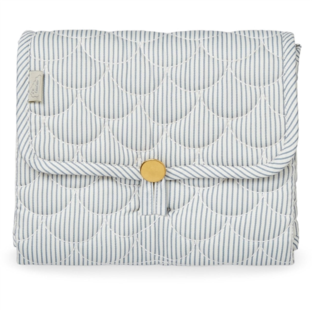 Cam Cam Copenhagen Quilted Changing Mat Classic Stripes Blue, Praline