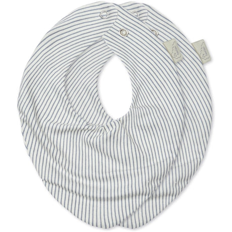 Cam Cam Copenhagen Bandana Bib 2-pack Classic Stripes Blue