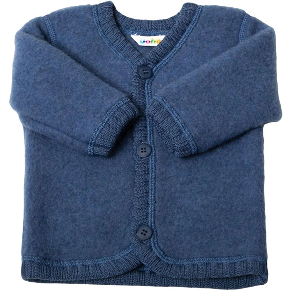 Joha Wool Blue Melange Cardigan