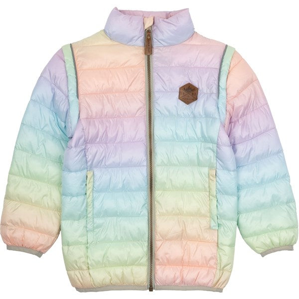 Mikk-Line Nylon Puffer 2 in 1 Jacket Colorful