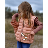 Mikk-Line Nylon puffer 2i1 Jacket Tawny Brown 4