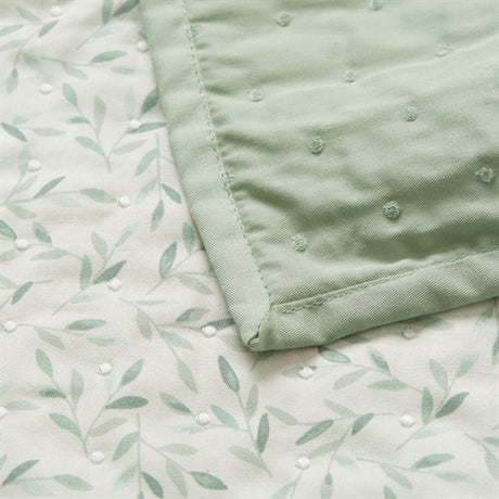 Cam Cam Copenhagen Baby Blanket Green Leaves 2