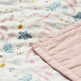 Cam Cam Copenhagen Baby Blanket Pressed Leaves Rose 2