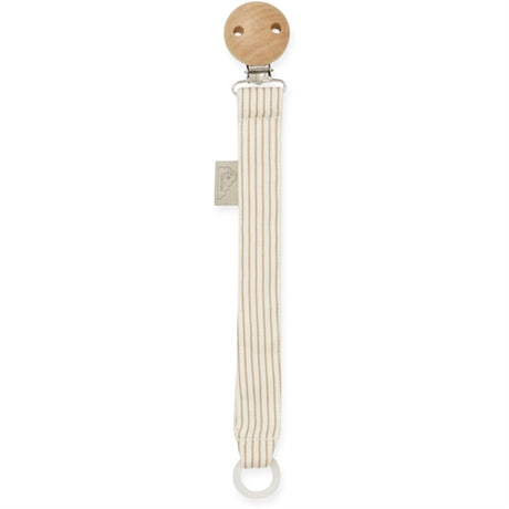 Cam Cam Copenhagen Pacifier Holder Classic Stripes Camel