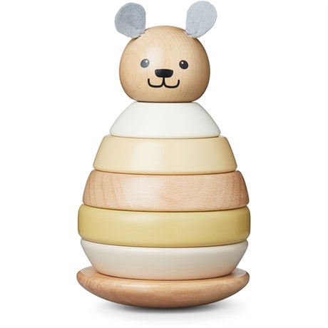 Cam Cam Copenhagen Stacking Toy Bear Natural Wood/ Yellow