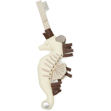 Cam Cam Copenhagen Activity Toy Sea Horse Antique White